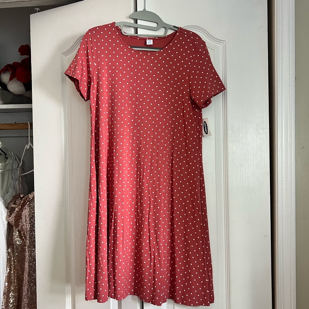 👗Pink Polka Dot Dress - Old Navy